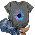 thumbnail image 4 of T Shirts for Women Short Sleeve Round Neck Summer Casual T Shirt Tops, 4 of 6