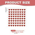 thumbnail image 2 of Uxcell Heart Stickers, Self Adhesive Acrylic Heart Rhinestones Jewel Sticker for Crafting Decor Makeup DIY White/Light Red/Red, 2 of 6