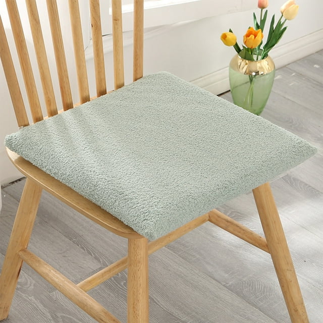 onlyliua Liquidación Cojín de Espuma Viscoelástica para Silla de Oficina, Cojín para Silla, Taburete de Terciopelo de Peluche, Mesa de Comedor, Silla de Comedor, Cojín de Asiento Cálido y Grueso para