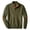 Army Green #2, variant on Mens Sweatshirts Heavyweight Corduroy Casual Stand Collar Sweatshirt Mock Neck 1/4 Button Pullover Sweaters Wine M