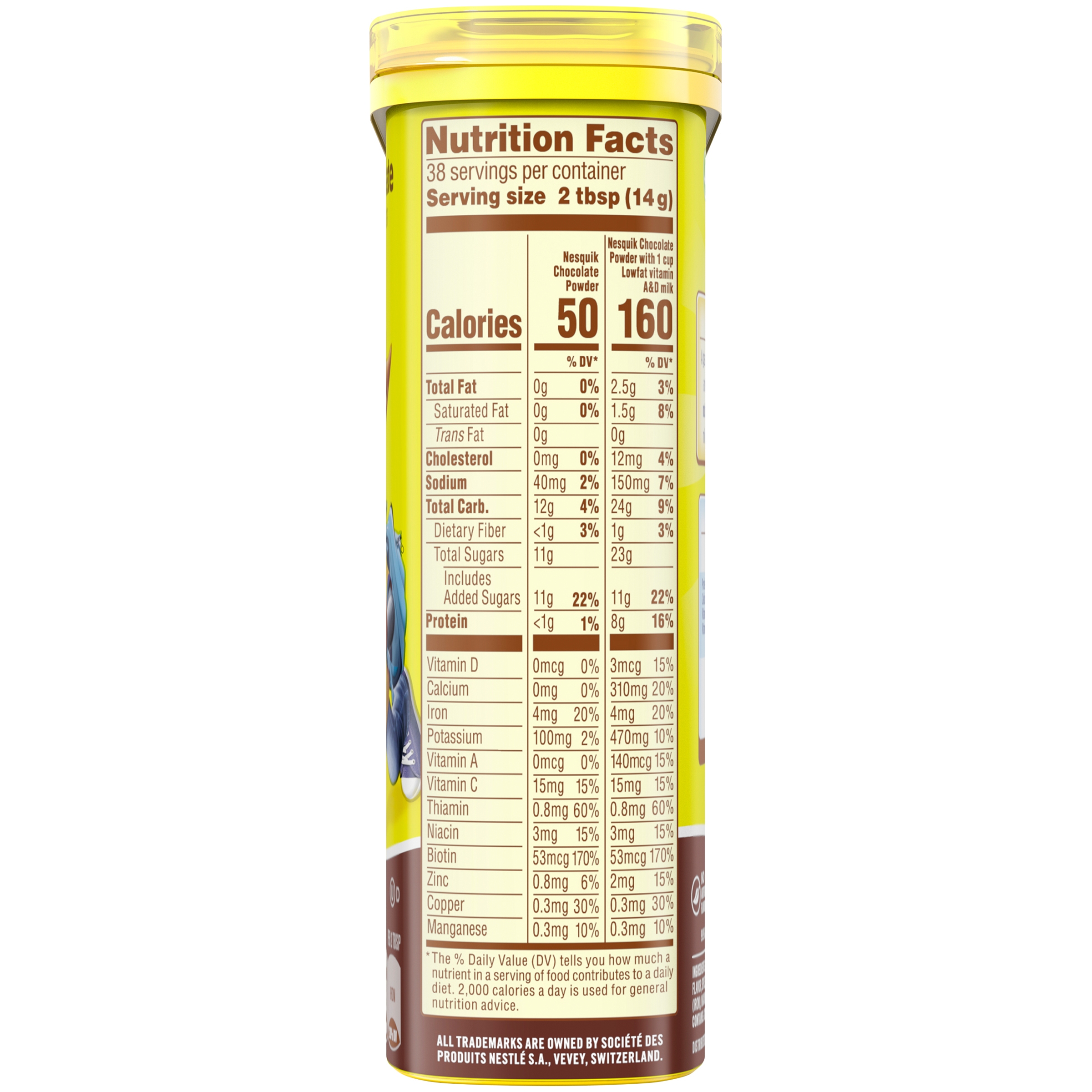 NESQUIK Chocolate Powder 1.16 lb. Tub - image 4 of 7
