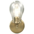 thumbnail image 5 of Aspen Creative 62246, 1-Light Bathroom Vanity, 5" Wide, Transitional Design, Antique Brass, 5 of 5