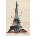 thumbnail image 2 of Wang, Melissa 23x32 Black Ornate Wood Framed with Double Matting Museum Art Print Titled - Letters from Eiffel, 2 of 4