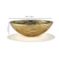 thumbnail image 2 of Gold Wave-Patterned Art Glass Vessel Sink with Pop-Up Drain – Handcrafted Luxe Design, Ideal for Bathroom Vanity Upgrades | Model LAV-FWS108, 2 of 5