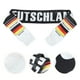 thumbnail image 5 of 4 bufandas tradicionales de punto de fútbol para aficionados de la selección nacional, ideal para eventos deportivos y porristas, con diseño de la bandera de Alemania, 5 of 7