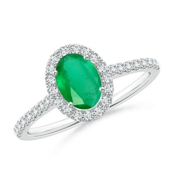 Oval Shape Green Emerald CZ Diamond Cocktail Band Ring Women 925 Sterling Silver May Birthstone Wedding Anniversary Gift Gemstone Jewelry