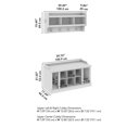 thumbnail image 4 of Bowery Hill 40" Engineered Wood Shoe Bench w/ Shelves & Coat Rack in Black Oak, 4 of 8