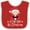 Red and White, variant on Inktastic Babys 1st Christmas Santa Claus Boys or Girls Baby Bib