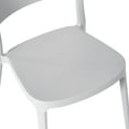 thumbnail image 2 of WestinTrends Playa Outdoor Modern Stackable Plastic Patio Dining Chairs (Set of 4), Gray, 2 of 14