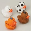 U. S. Toy Small Sports Ball Theme Rubber Ducks Rubber Toy Fillers, 12 CT, 1.5"