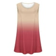 thumbnail image 4 of Htigea Womens Loose Fit Tank Tops Summer Scoop Neck Tops Casual Flowy Sleeveless Tunic Shirts 2025 Today Sales Watermelon Red,XL, 4 of 5