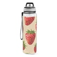 thumbnail image 2 of Lots Of Strawberries Sports Water Bottle 32oz with Straw for Kids Travel Mug BPA Free Leak Proof for School, 2 of 7