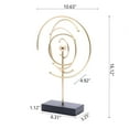 thumbnail image 6 of Abstract Gold Table Decor - Celestial Orbit Sculpture - Modern Metal Art - Home Accent & Desk Decor, 6 of 9