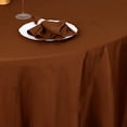 thumbnail image 3 of BalsaCircle 108" Round Polyester Tablecloth Wedding Table Linens Cinnamon Brown, 3 of 8
