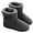 Gray, variant on Women Men Winter Knitted Boots Slippers Home Warm Fleece Booties Slipper Anti Slip House Shoes Indoor Outdoor