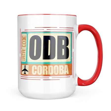 

Neonblond Airportcode ODB Cordoba Mug gift for Coffee Tea lovers