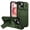 Green, variant on Asuwish Magnetic, Kickstand, Slide Camera Cover TPU, Plastic, Metal Hard Shell Fashion Cell Phone Case for iPhone 15 Pro Max, Green