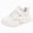 White, variant on NOLDARES Breathable Mesh Casual Running Shoe Athletic Sneaker for Toddle Kid Girl and Boy(Hot Pink,11.5)