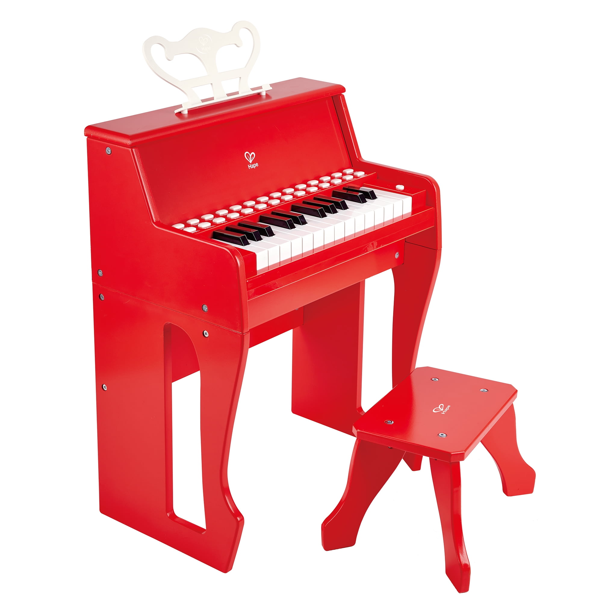 HaPe Happy Grand Piano, Black, Toddler Wooden Musical