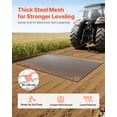 thumbnail image 2 of VEVOR Drag Harrow, 6.6 x 4 ft, High-Efficiency Chain Harrow Rake, ATVs UTVs Tractors Attachments, Durable Galvanized Steel Mesh Drag Mat with Towing Chain,for Gravel Driveway Ruts Farm Field Leveling, 2 of 9