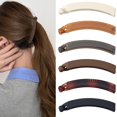 thumbnail image 1 of Paquete de 6 pinzas para el pelo de plátano pequeñas para mujer, pinzas de plátano antideslizantes para cabello fino y fino, 1 of 5