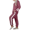 thumbnail image 3 of Innerwin Jogger Set Long Sleeve Ladies Sweatsuits Jogging Pullover Loungewear Two Piece Outfit Pink M, 3 of 7