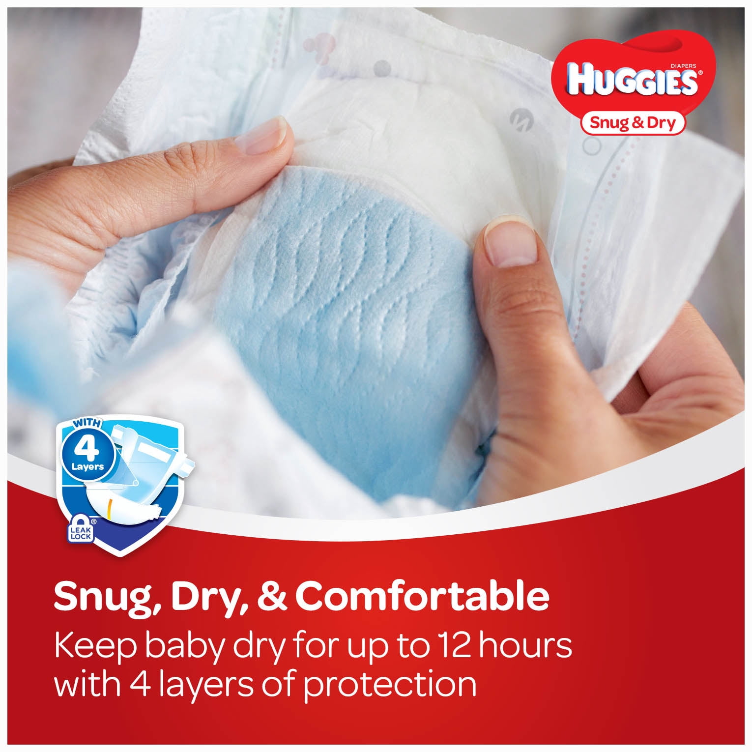 HUGGIES Snug & Dry Diapers, (Choose Diaper Size and Count)
