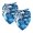 Multi-colored, variant on PhooArto Abstract Blue Peacock Background Dog Bandanas, 2 Pack Soft Washable Pet Scarf Triangle for Large Dogs Puppies and Cats