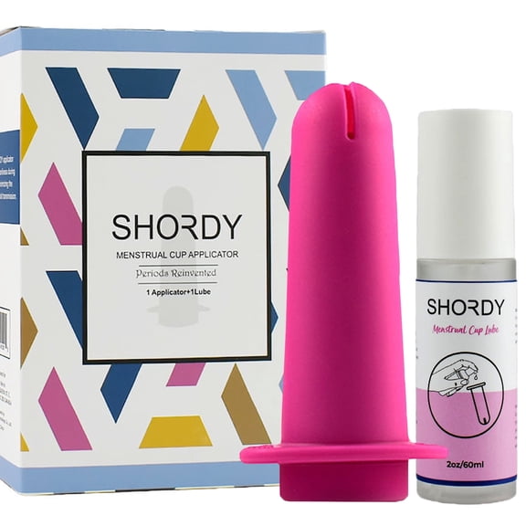 SHORDY Applicator Tool for Menstrual Cups with Lube Gel  Easy Insertion Eco Friendly