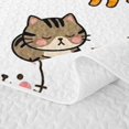 thumbnail image 5 of meiyoeat Cute Cat Cartoon Bed Spread Queen,Kitten Animal Print Queen Coverlet Set For Girls,3 Pieces,1 Quilt and 2 Pillowcases, 5 of 7