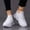 White, variant on Orthopedic Shoes for Women Spring Wide Non Slip Slip on Mesh Arch Support Sneakers Breathable Closed Toe Work Shoes (Black)