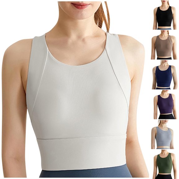 mihongmao Sports Bras for Women Strapless Bra for Large Breasts High-strength Shockproof Nude Sports Bra for Women Running-drying Fitness Yoga Wear Bra Integrated Cup Dark Blue 2X