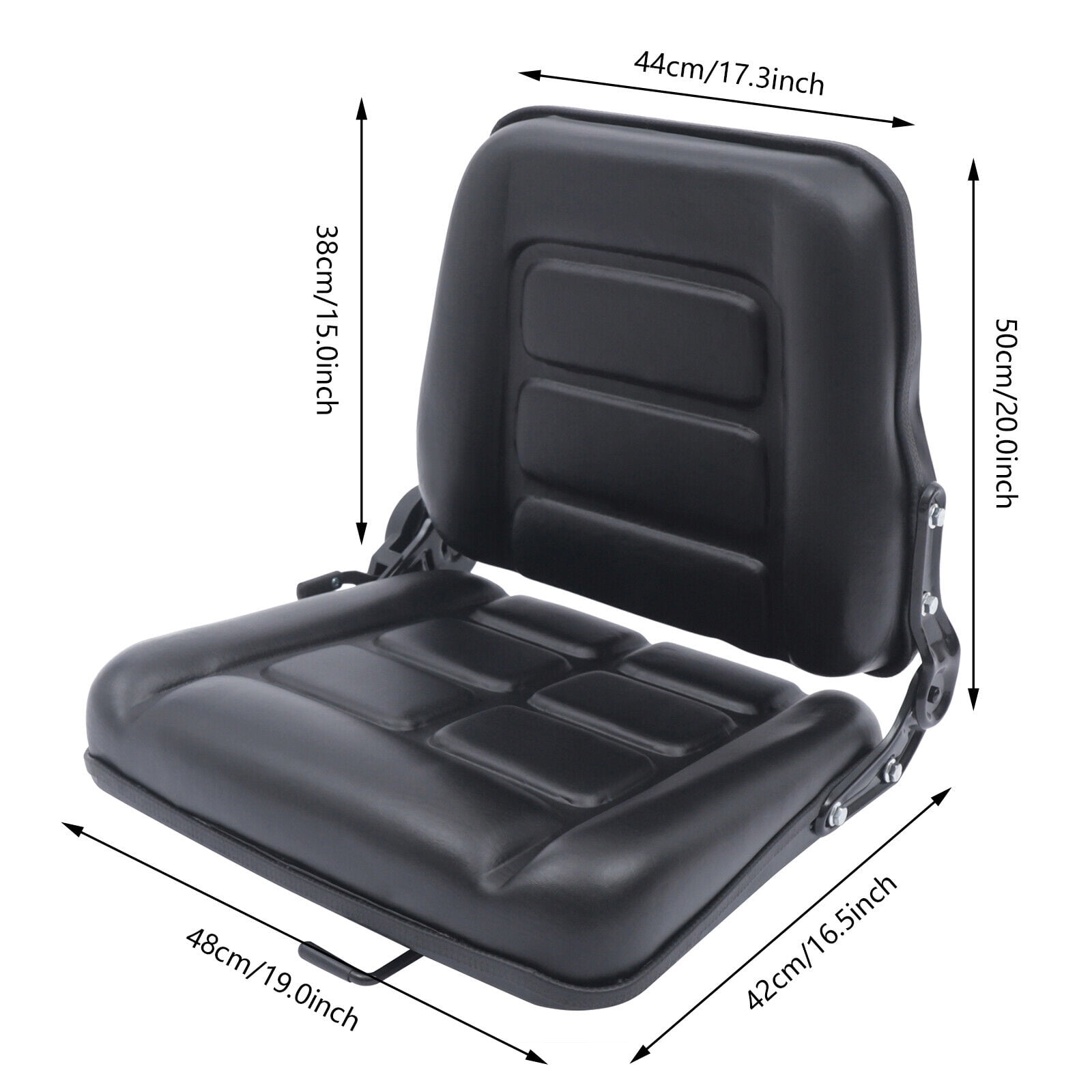 DENEST Universal Suspension Seat Excavator,Forklift,Crane,Tractor Seat with Backrest