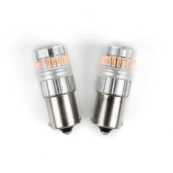 ARC Lighting Tail Light Bulb 3175A Eco Series; 7075 Philips 3020 High Power LED; Amber; 600 Lumens; 9 To 16 Volt DC; Set Of 2