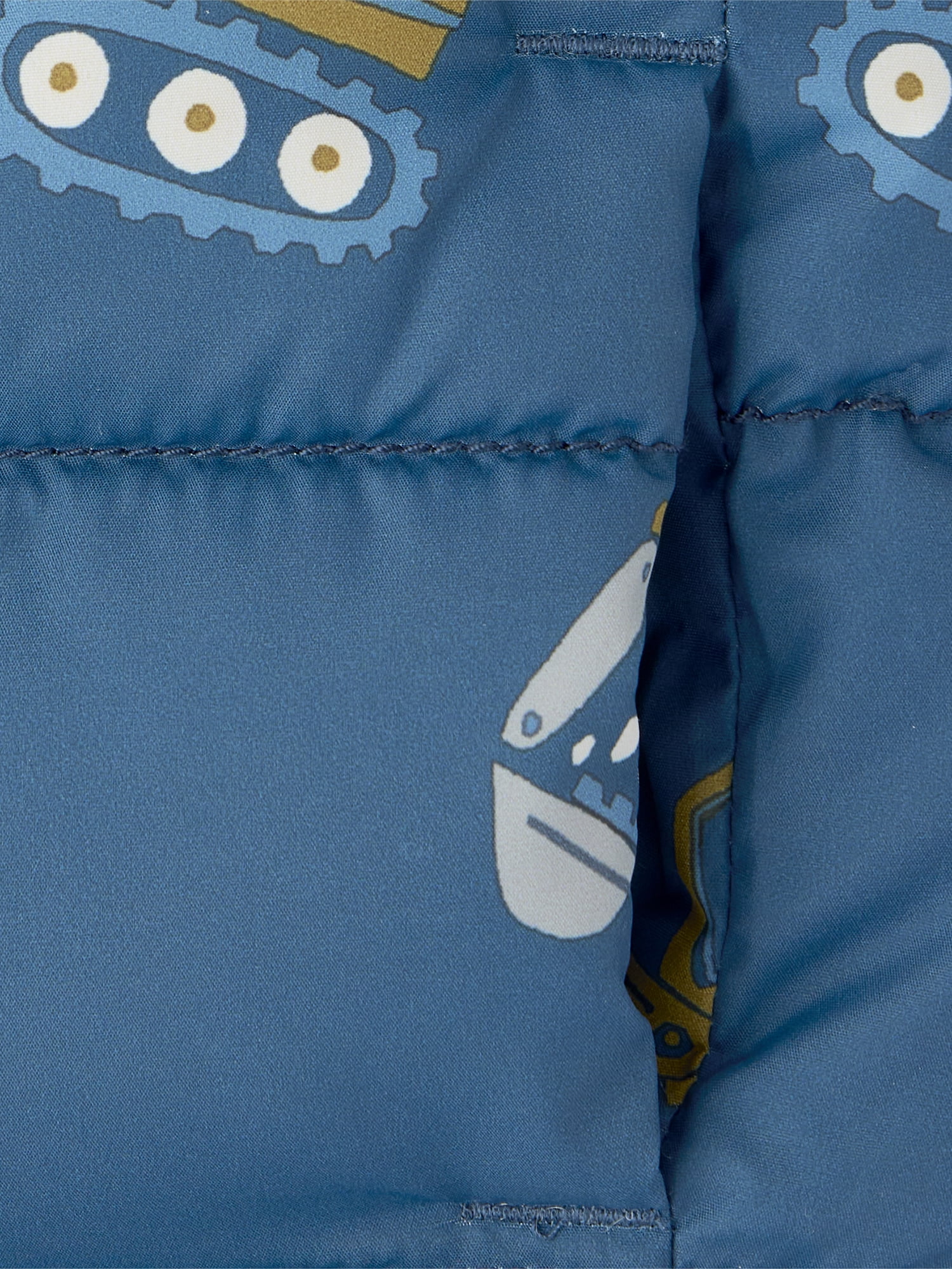 The Children's Place Toddler Boys Long Sleeve Print Hooded Puffer Jacket, Sizes 12M-5T