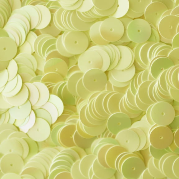 Light Yellow Sequins 10mm Opaque Rainbow Iris Made in USA