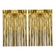 thumbnail image 2 of 2 cortinas con flecos de aluminio para decoración de fiestas, versátiles fondos para fotomatón. Oro, 2 of 9