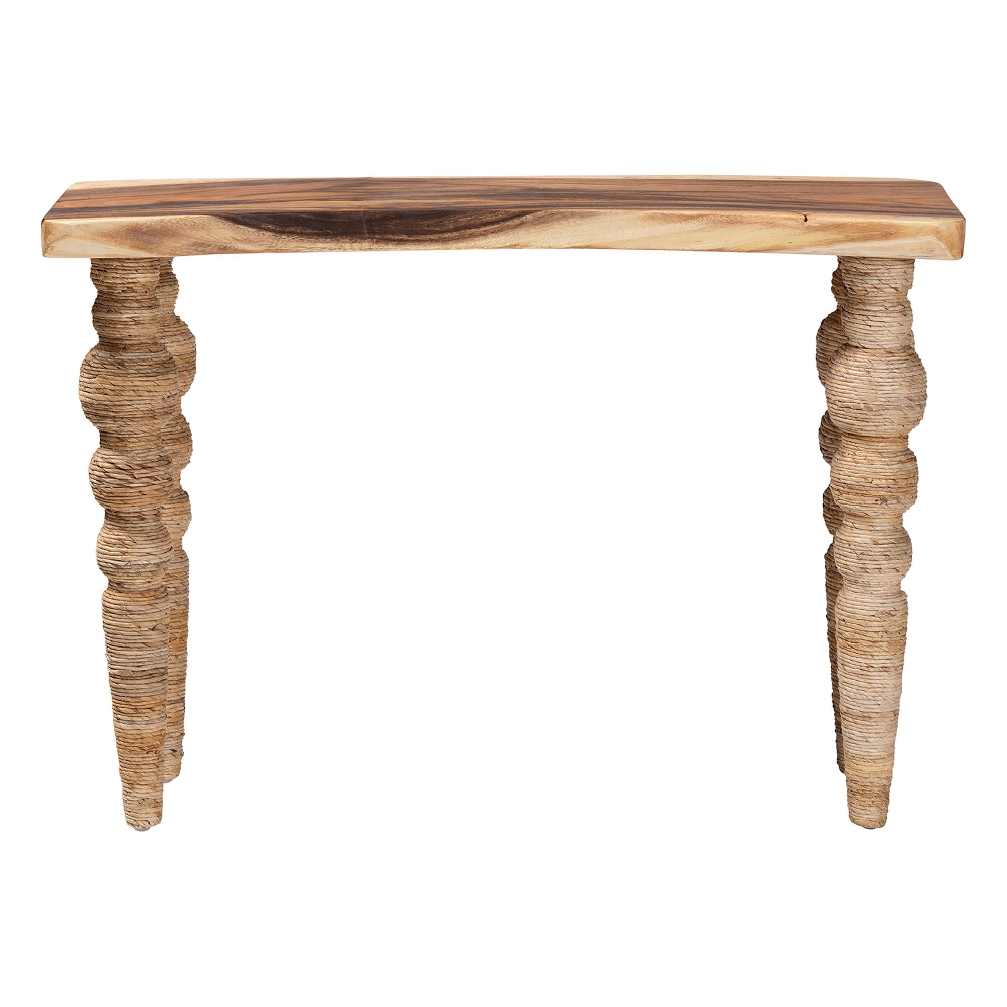 bali & pari Nasnan Boho Console Table, Natural Brown