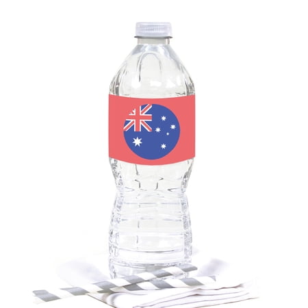 Global World Flag Party Collection, Hanging Paper Pennant Banner with String, Australia