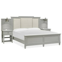 Magnussen Home Glenbrook Pebble California King Upholstered Wall Bed