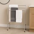 thumbnail image 6 of Freestanding Curved 3 Towels Stand with Shelf Chromed Metal, 6 of 7
