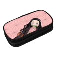 thumbnail image 3 of Kamado Nezuko Pencil Case Large Capacity Pencil Pouch Pen Bag Office Stationery Organizer Travel Makeup Bag Black, 3 of 9