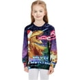 thumbnail image 2 of Boys Girls Ugly Christmas Sweatshirt Kids 3D Funny Xmas Long Sleeve Dinosaurs Pullover Sweater Tops T-Shirt, 2 of 7