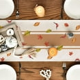 thumbnail image 4 of Thankful Fall Pumpkin Leaves Floral Vases Table Runner, Autumn Thanksgiving Kitchen Dining Table Decoration for Home Party Decor 13x72 Inch, 4 of 6