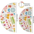 thumbnail image 4 of FMSHPON Happy Birthday Party Fireworks Xmas Christmas Tree Skirt Stand Mat for Holiday Party Decoration Indoor Outdoor 36 inches, 4 of 6
