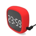thumbnail image 1 of Ounissouiy Despertadores de silicona LED Reloj de electrónico de silicona Calendario Perfección Control de voz Decoración del hogar No.2 Ounissouiy HA024435-02, 1 of 3