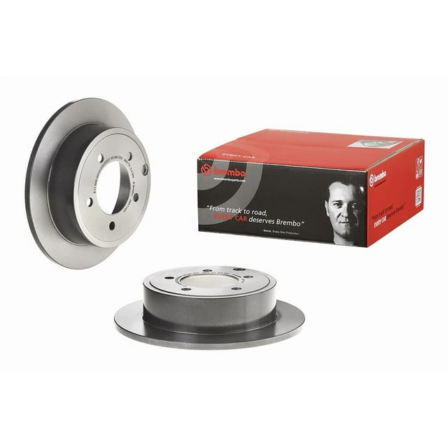 Brembo Brake Rotor 08A11431C02 Solid; One Piece Design; Wheel Bolt Pattern 5 x 114.3 Millimeter; 168 Millimeter Hat Inside Diameter; 80 Millimeter Hub Diameter; Gray Cast Iron; Single