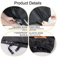 thumbnail image 4 of XiongXiong Bike Cover Waterproof, 420D Bicycle Cover Anti Dust Rain Snow UV, for Mountain, Road & Heavy Duty Bikes with Lockholes & Storage Bag, Black, 4 of 7