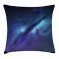 thumbnail image 1 of Night Throw Pillow Cushion Cover, Milky Way Inspired Nebula Cluster Galaxy Fantastic Cosmos Constellation, Decorative Square Accent Pillow Case, 24 X 24 Inches, Aqua Dark Blue Black, by Ambesonne, 1 of 2