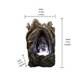 thumbnail image 5 of Hi-Line Gift 79553-E LED Lights Polyresin and Resin Treetrunk Waterfall Fountain, Brown, 5 of 7
